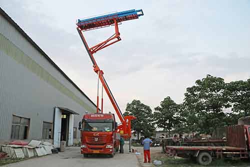 長垣客戶購買一臺21米的高空壓瓦機